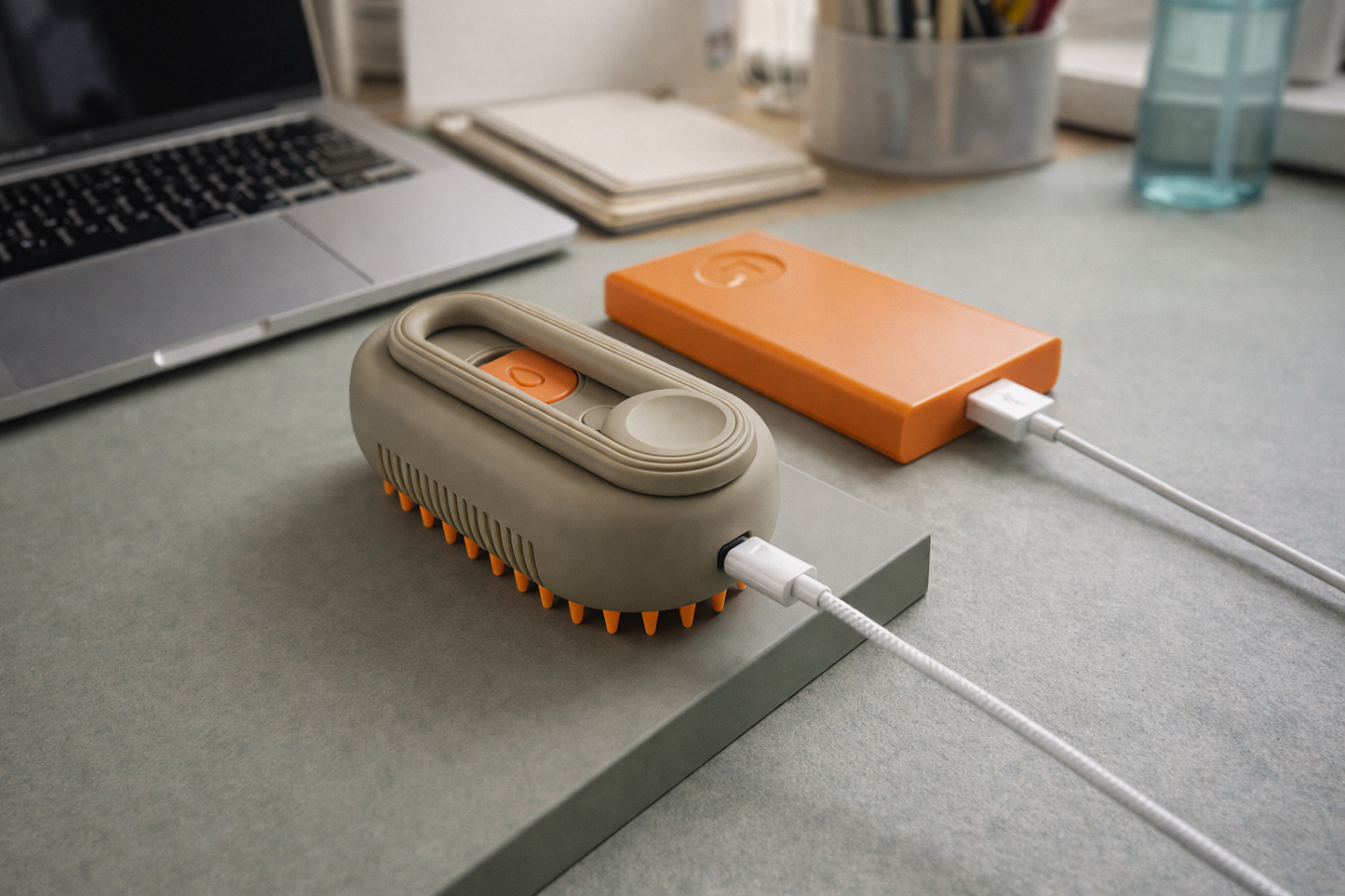 Steam Cleaning/Massaging Brush for Pets